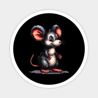 Pixelated Mouse Artistry Magnet